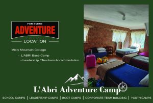 Misty Mountain Cottage leadership and teacher accommodation featuring single beds at L'Abri